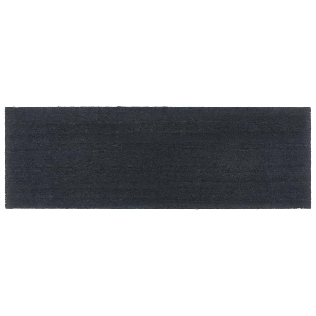 Dørmåtte 100x300 cm tuftet coir mørkegrå