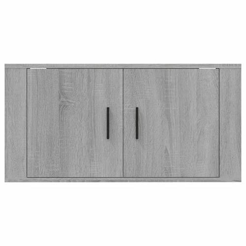 Væghængt tv-skab 80x34,5x40 cm grå sonoma