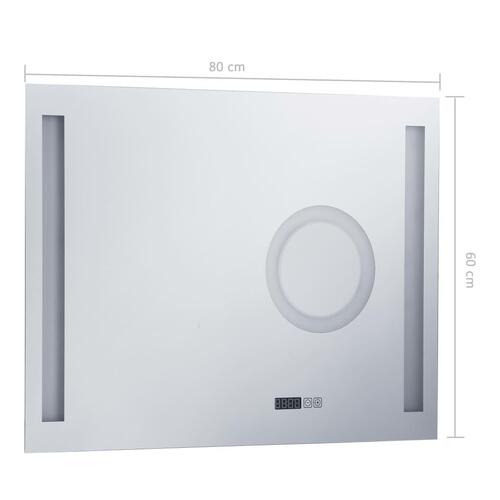 LED-spejl til badeværelset med berøringssensor 80x60 cm