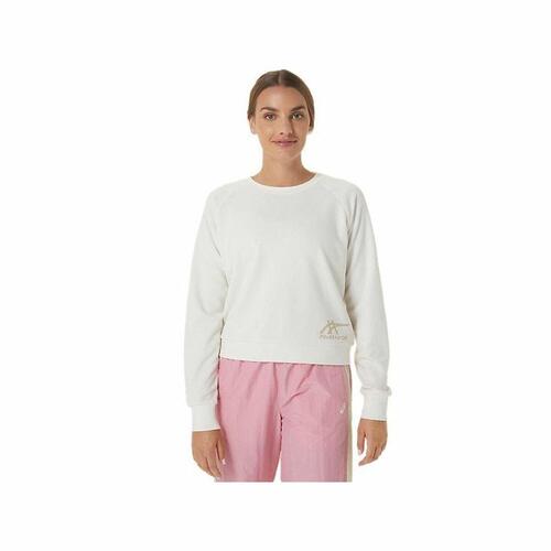 Sweaters uden Hætte til Kvinder Asics Tiger Hvid XS