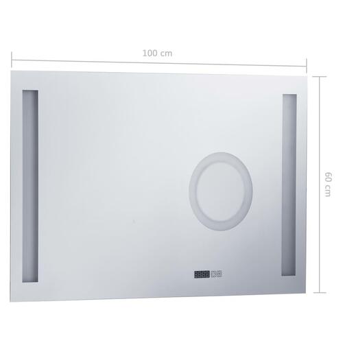 LED-spejl til badeværelset med berøringssensor 100x60 cm