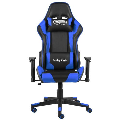 Drejelig gamingstol PVC blå