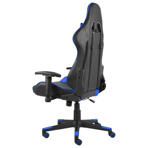 Drejelig gamingstol PVC blå