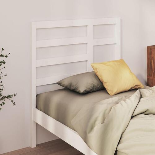 Sengegærde 106x4x104 cm massivt fyrretræ hvid