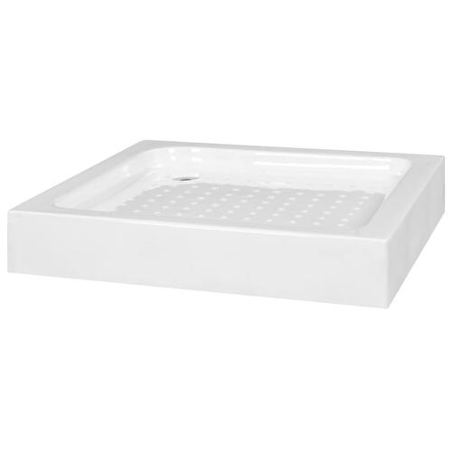 Brusekar 70 x 70 x 13,5 cm akryl hvid