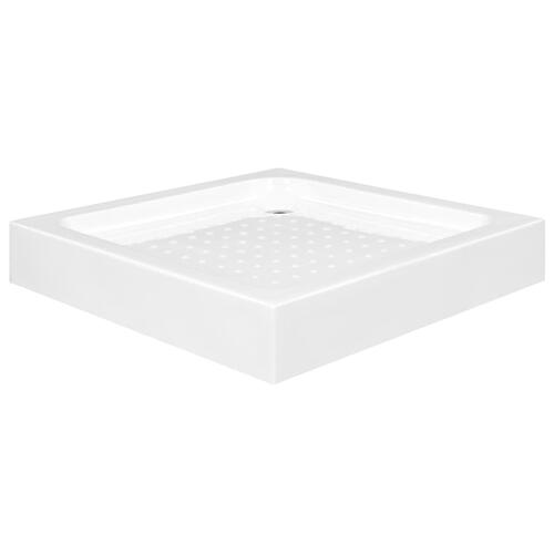 Brusekar 70 x 70 x 13,5 cm akryl hvid