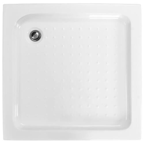 Brusekar 70 x 70 x 13,5 cm akryl hvid