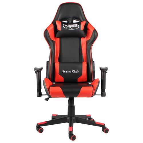 Drejelig gamingstol PVC rød