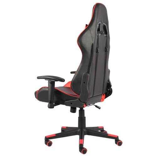 Drejelig gamingstol PVC rød