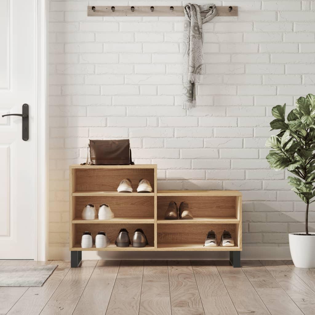 Skoreol 102x36x60 cm konstrueret træ sonoma-eg