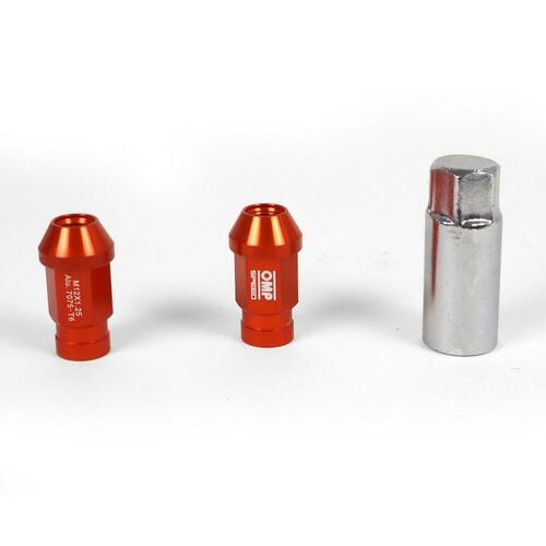 Set Møtrikker OMP 7075 Orange 20 uds M14 x 1,25