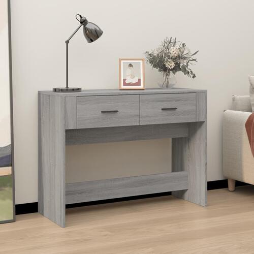 Konsolbord 100x39x75 cm konstrueret træ Grå sonoma-eg