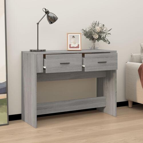 Konsolbord 100x39x75 cm konstrueret træ Grå sonoma-eg