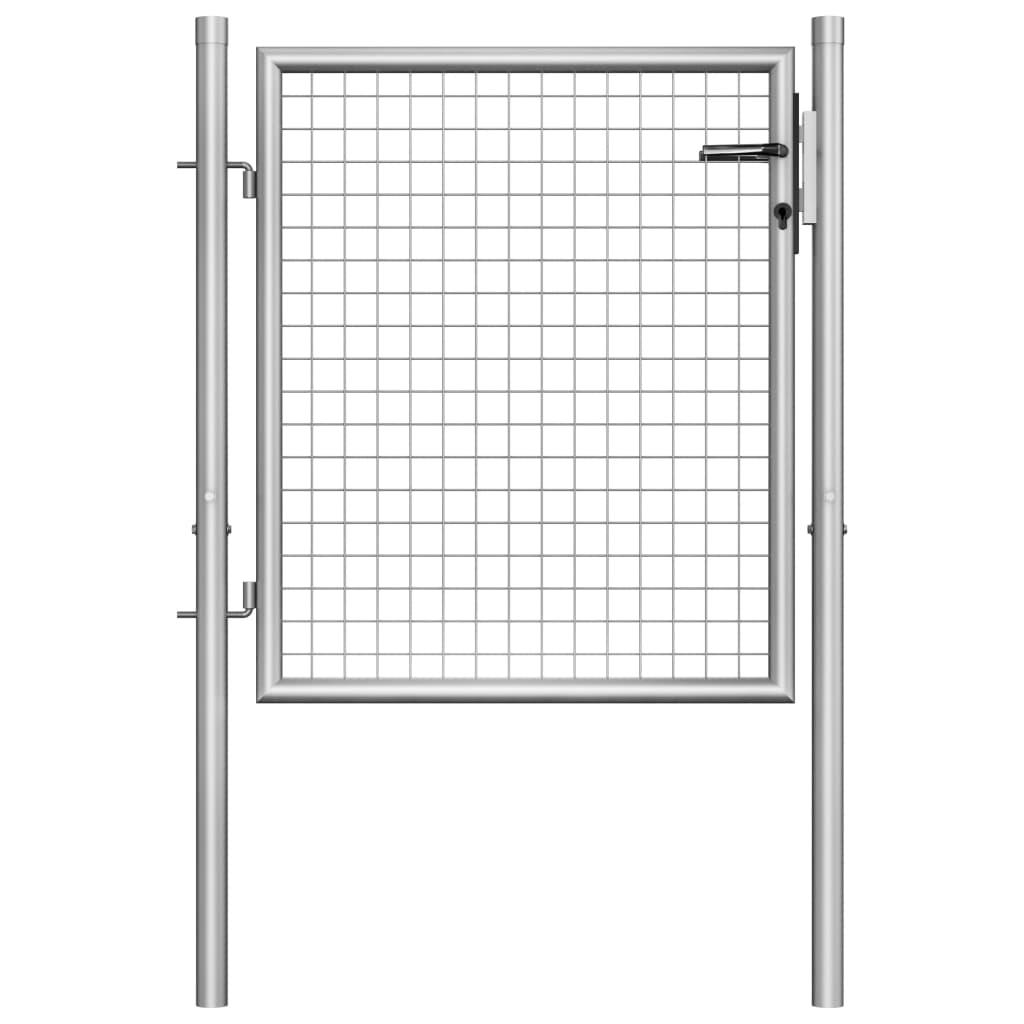 Havelåge galvaniseret stål 105x125 cm sølvfarvet