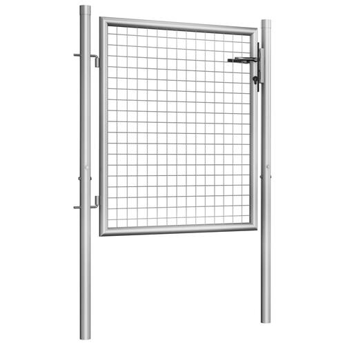 Havelåge galvaniseret stål 105x125 cm sølvfarvet