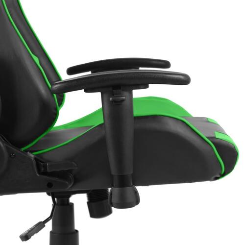 Drejelig gamingstol PVC grøn