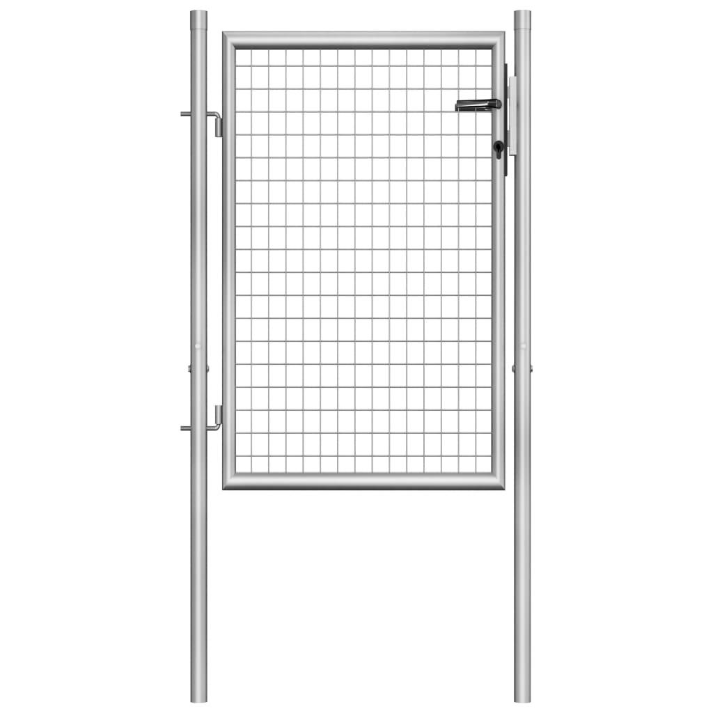 Havelåge galvaniseret stål 105x150 cm sølvfarvet