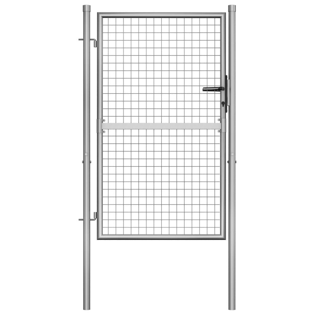 Havelåge galvaniseret stål 105x175 cm sølvfarvet