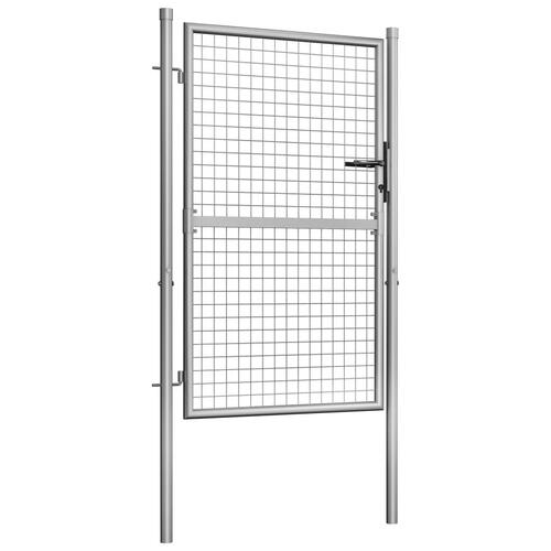 Havelåge galvaniseret stål 105x175 cm sølvfarvet
