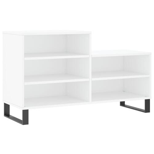 Skoreol 102x36x60 cm konstrueret træ hvid