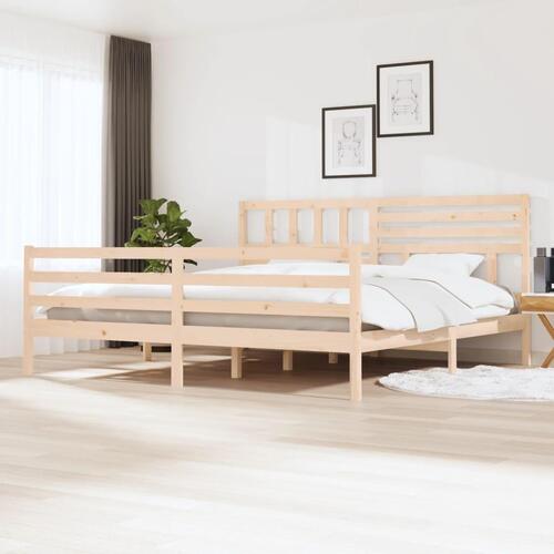 Sengeramme 200x200 cm massivt træ