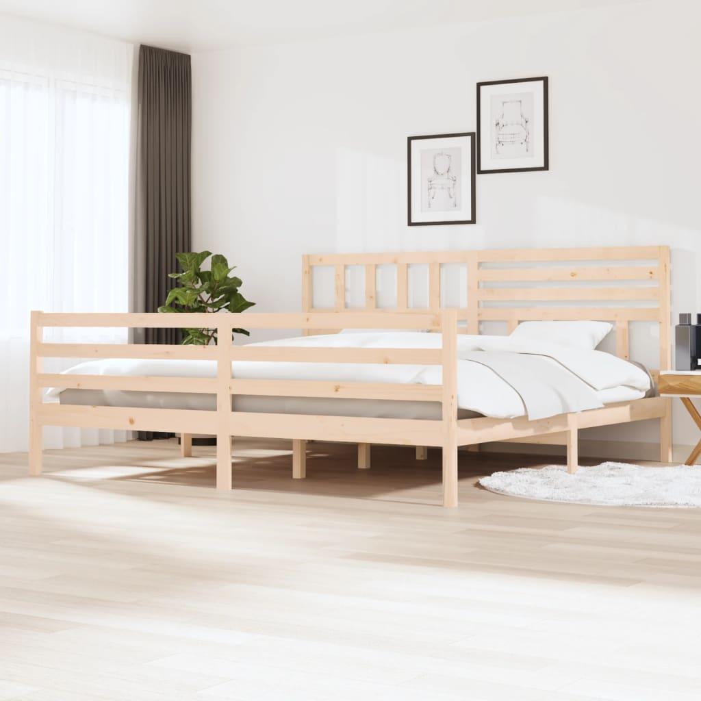 Sengeramme 200x200 cm massivt træ