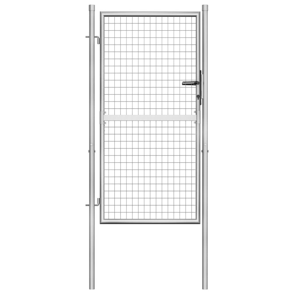 Havelåge galvaniseret stål 105x200 cm sølvfarvet