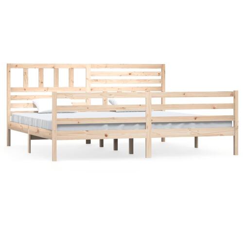 Sengeramme 200x200 cm massivt træ