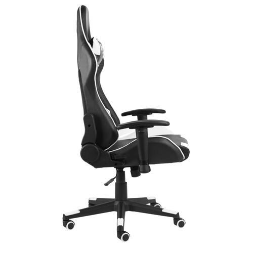 Drejelig gamingstol PVC hvid