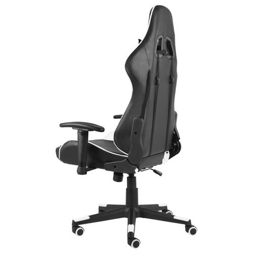 Drejelig gamingstol PVC hvid
