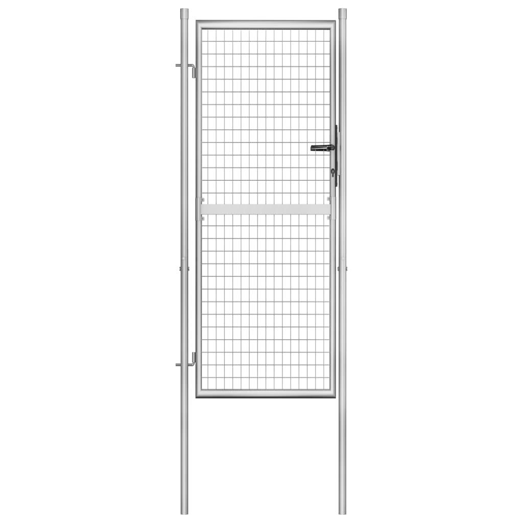 Havelåge galvaniseret stål 105x250 cm sølvfarvet