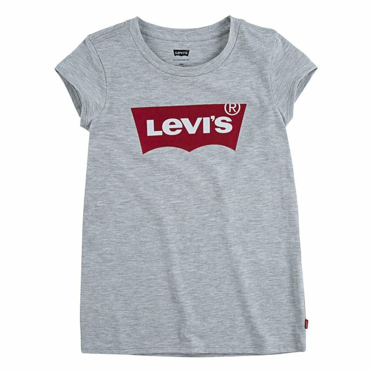 Børne Kortærmet T-shirt Levi's Batwing Lysegrå 14 år