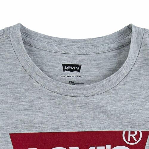 Børne Kortærmet T-shirt Levi's Batwing Lysegrå 14 år