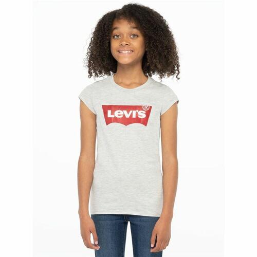 Børne Kortærmet T-shirt Levi's Batwing Lysegrå 14 år