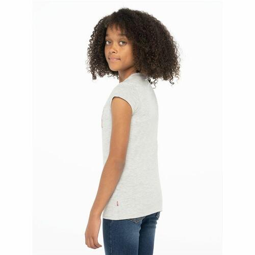 Børne Kortærmet T-shirt Levi's Batwing Lysegrå 14 år