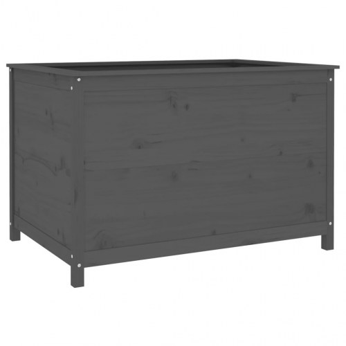 Højbed i massivt fyrretræ - 119,5 × 82,5 × 78 cm, grå