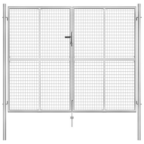 Havelåge galvaniseret stål 306 x 250 cm sølvfarvet