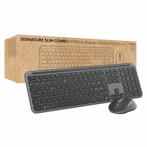 Tastatur og mus Logitech MK950 Grafit Spansk qwerty