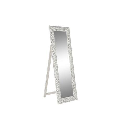 Fritstående spejl Hvid Mangotræ Træ MDF Cottage (51 x 6 x 182 cm)