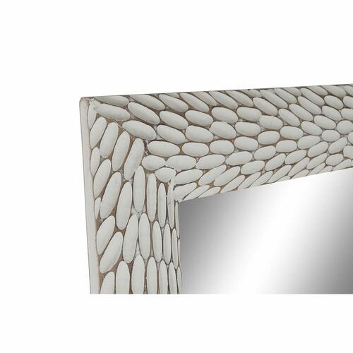 Fritstående spejl Hvid Mangotræ Træ MDF Cottage (51 x 6 x 182 cm)