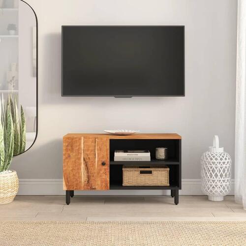 Tv-bord 80x33x46 cm massivt akacietræ