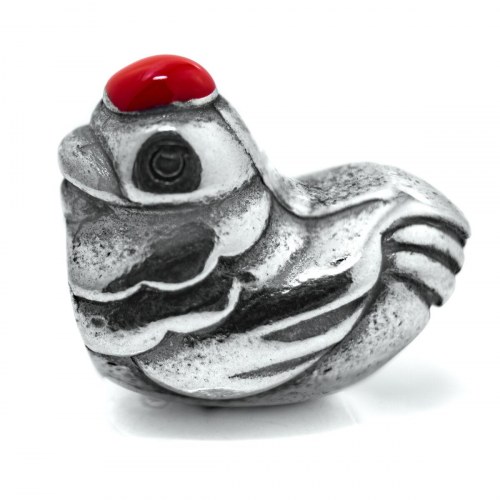 Charm i sterling sølv, sølvfarvet - 1 cm