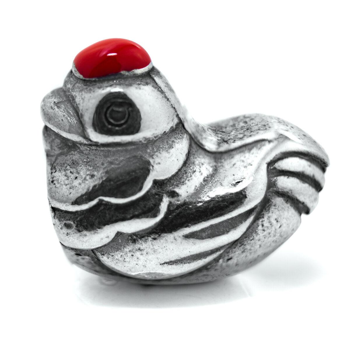 Charm i sterling sølv, sølvfarvet - 1 cm