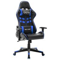 Gamingstol kunstlæder sort og blå