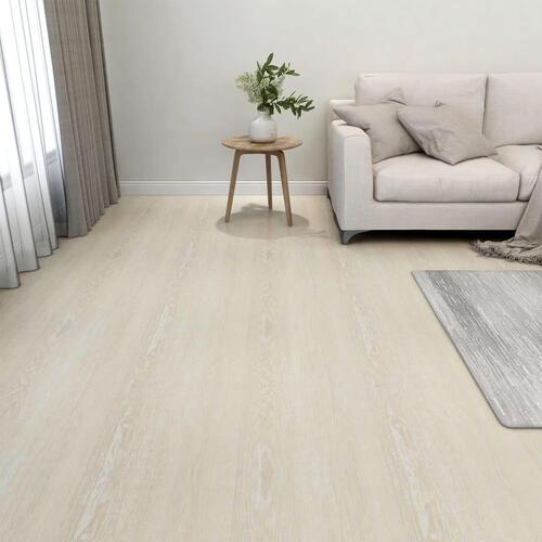 Selvklæbende gulvbrædder 20 stk. 1,86 m² PVC beige