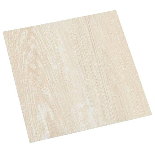 Selvklæbende gulvbrædder 20 stk. 1,86 m² PVC beige