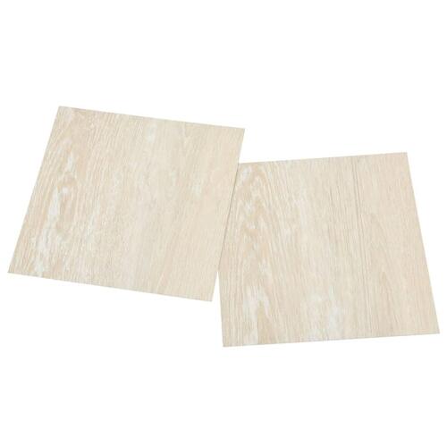 Selvklæbende gulvbrædder 20 stk. 1,86 m² PVC beige