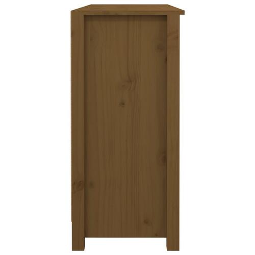 Skænk 100x35x74,5 cm massivt fyrretræ gyldenbrun
