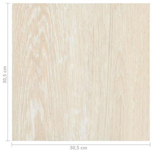 Selvklæbende gulvbrædder 20 stk. 1,86 m² PVC beige