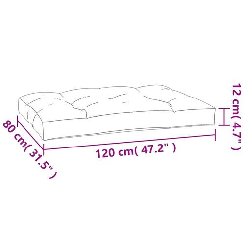 Hynder til pallesofa 2 stk. gråbrun (OUTLET A)
